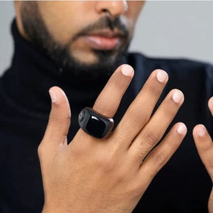 Digital Smart Zikr Ring Tasbeeh Counter – Rechargeable Islamic Prayer Ring with OLED Display | Smart Tasbih UAE