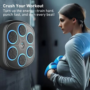 Intelligent Boxing Machine Wall Mounted – Smart LED Music Boxing Trainer for Home Gym Fitness