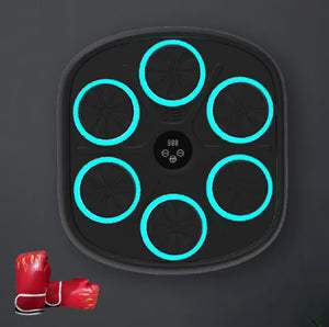 Intelligent Boxing Machine Wall Mounted – Smart LED Music Boxing Trainer for Home Gym Fitness